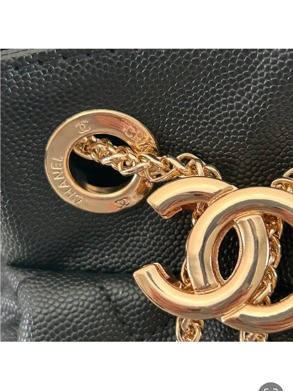 CHANEL Black Quilted Drawstring Bucket Bag with Gold Hardware VIP GWP - Picture 11 of 14